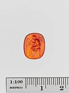 Carnelian ring stone by Unknown Artist