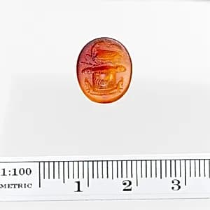 Carnelian ring stone by Unknown Artist