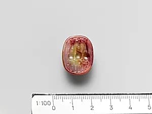 Carnelian scarab by Unknown Artist