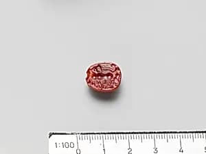 Carnelian scarab by Unknown Artist