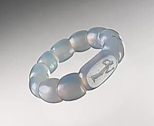 Chalcedony ring by Unknown Artist