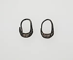 Earring, boat-shaped by Unknown Artist