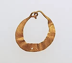 Earring, crescent-shaped by Unknown Artist