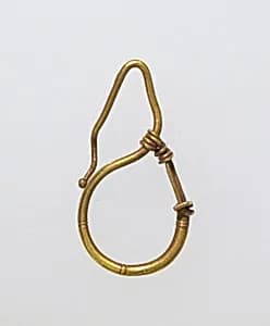 Earring, delta-shaped by Unknown Artist