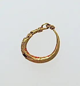 Earring-loop type, plain by Unknown Artist