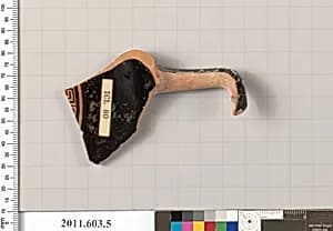 Fragment of a terracotta kylix by Unknown Artist