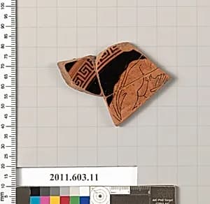 Fragment of a terracotta kylix by Unknown Artist
