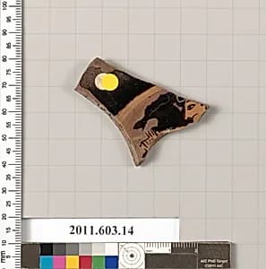 Fragment of a terracotta kylix by Unknown Artist