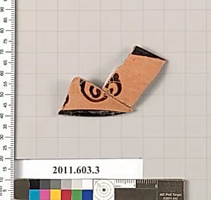 Fragment of a terracotta kylix: band-cup by Unknown Artist