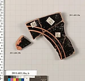 Fragments of a terracotta kylix by Unknown Artist