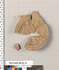 Fragments of a terracotta lamp by Unknown Artist