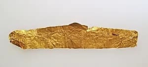 Frontlet of gold leaf by Unknown Artist