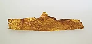 Frontlet of gold leaf by Unknown Artist