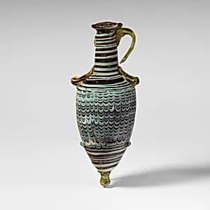 Glass amphoriskos (perfume bottle) by Unknown Artist