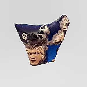 Glass cameo cup (scyphus) fragment by Unknown Artist