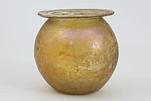 Glass cinerary urn (olla) by Unknown Artist