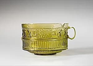 Glass cup by Unknown Artist