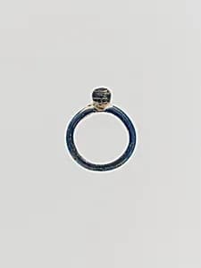 Glass finger ring by Unknown Artist