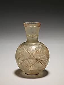 Glass flask by Unknown Artist