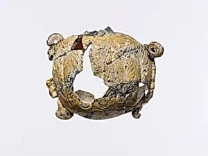 Glass lentoid aryballos (perfume bottle) by Unknown Artist