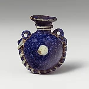 Glass lentoid aryballos (perfume bottle) by Unknown Artist