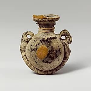 Glass lentoid aryballos (perfume bottle) by Unknown Artist