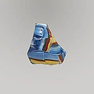 Glass mosaic bowl fragment by Unknown Artist