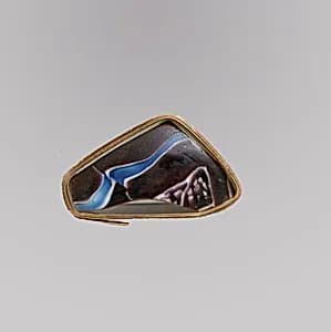 Glass mosaic bowl fragment by Unknown Artist