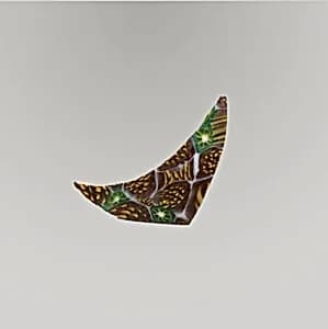 Glass mosaic bowl fragment by Unknown Artist