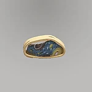 Glass mosaic bowl fragment by Unknown Artist