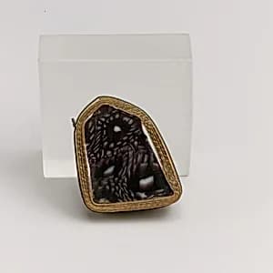 Glass mosaic bowl fragment by Unknown Artist