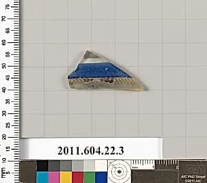 Glass mosaic bowl fragment by Unknown Artist