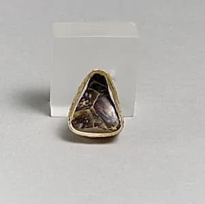 Glass mosaic carinated bowl fragment by Unknown Artist