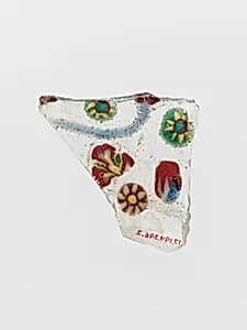 Glass mosaic fragment by Unknown Artist