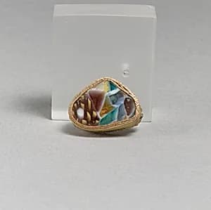 Glass mosaic fragment by Unknown Artist