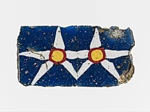 Glass mosaic inlay by Unknown Artist