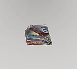 Glass mosaic ribbed bowl fragment by Unknown Artist