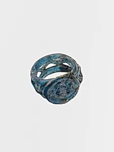 Glass openwork finger ring by Unknown Artist