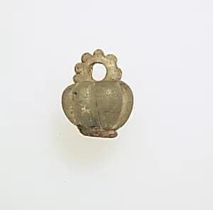 Glass pendant in the form of a jar by Unknown Artist