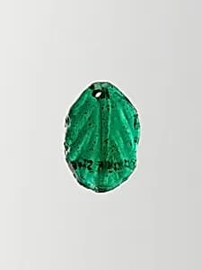 Glass pendant in the form of a leaf by Unknown Artist
