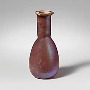 Glass perfume bottle by Unknown Artist