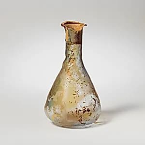 Glass perfume bottle by Unknown Artist