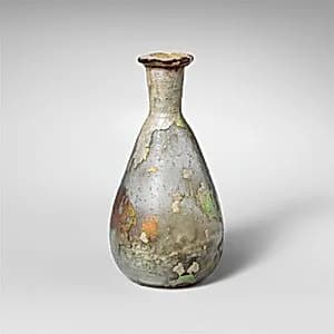 Glass perfume bottle by Unknown Artist