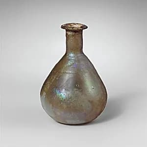 Glass perfume bottle by Unknown Artist