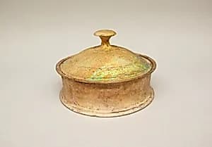 Glass pyxis (box with lid) by Unknown Artist