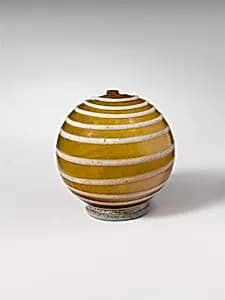 Glass spherical bottle by Unknown Artist