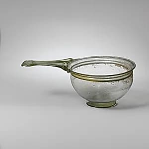 Glass trulla (pan) by Unknown Artist
