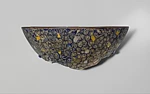 Gold-glass mosaic bowl fragment by Unknown Artist