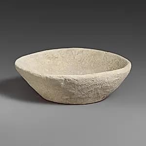 Limestone bowl by Unknown Artist