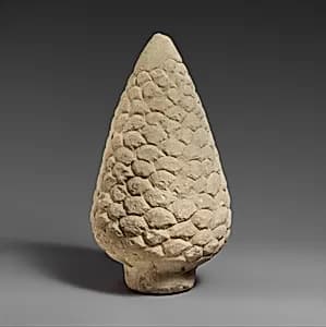 Limestone pinecone from a funerary cippus by Unknown Artist